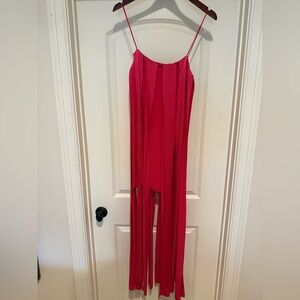 Alexis Fuchsia Spaghetti-Strap Wide-Leg Jumpsuit